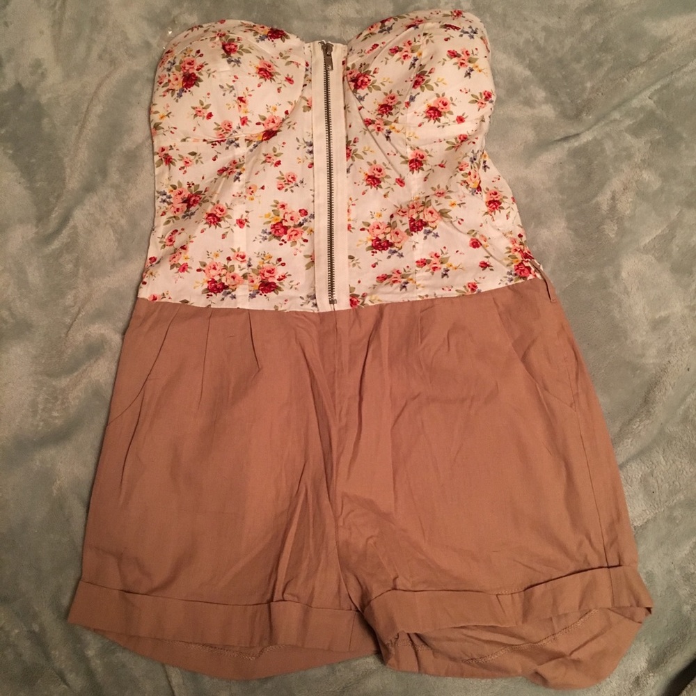 Size small strapless romper